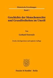 Gerhard Oestreich: Geschichte der Menschenrechte und Grundfreiheiten im Umriß.