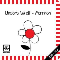 Agnieszka Sawczyn: Unsere Welt – Formen: Kontrastbuch für Babys · kontrastreiche Bilder angepasst an Babyaugen · Schwarz Weiß Rot Buch für Neugeborene · Mein erstes Bilderbuch · Montessori Buch