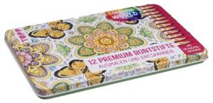 frechverlag, Natascha Pitz: Colorful World Designdose mit 12 Buntstiften 