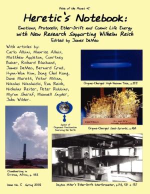 James Demeo: Heretic's Notebook 