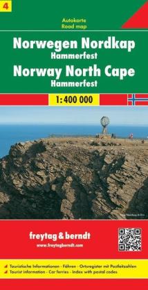 FuB Norwegen 04. Nordkap / Hammerfest 1 : 400 000. Autokarte 