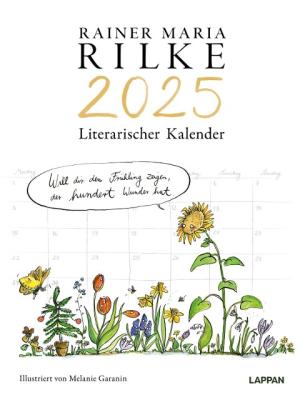 Melanie Garanin, Rainer Maria Rilke: Rilke-Kalender 2025 - Wandkalender 