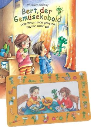 Bärbel Spathelf, Susanne Szesny: Bert, der Gemüsekobold - Sonderausgabe mit Frühstücksbrettchen 