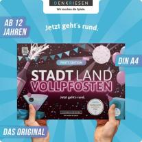 STADT LAND VOLLPFOSTEN® - PARTY EDITION - "Jetzt geht's rund." 