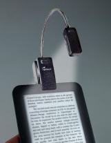 E-Booklight Schwarz | LED Leselampe mit Clip für Bücher und E-Reader 
