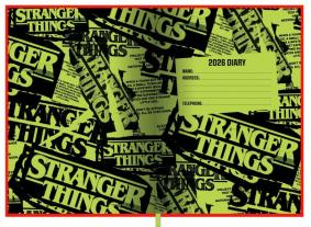 STRANGER THINGS Buchkalender im Format 14,8 x 21 