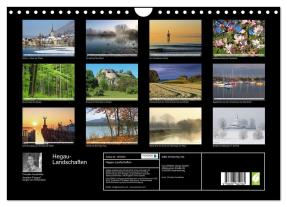 CALVENDO, Christian Horstkötter: Hegau-Landschaften (Wandkalender 2026 DIN A4 quer), CALVENDO Monatskalender 