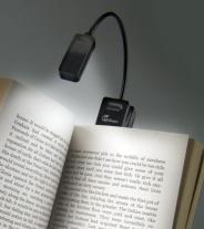 E-Booklight Schwarz | LED Leselampe mit Clip für Bücher und E-Reader 