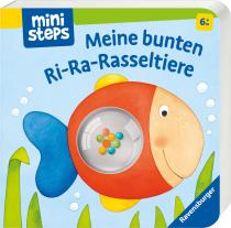 Ina Milk, Monika Neubacher-Fesser: ministeps Meine bunten Ri-Ra-Rasseltiere - ab 6 Monate 