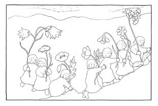 Sibylle von Olfers, Sibylle von Olfers: Etwas von den Wurzelkindern: Wurzelkinder-Malbuch 