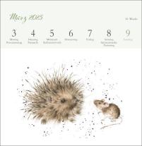 Hannah Dale: Happy Animals Premium-Postkartenkalender 2025 