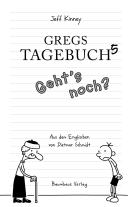 Jeff Kinney, Dietmar Schmidt: Gregs Tagebuch 5 - Geht's noch? 