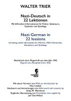 Walter Trier: Nazi-Deutsch in 22 Lektionen. Nazi-German in 22 Lessons 